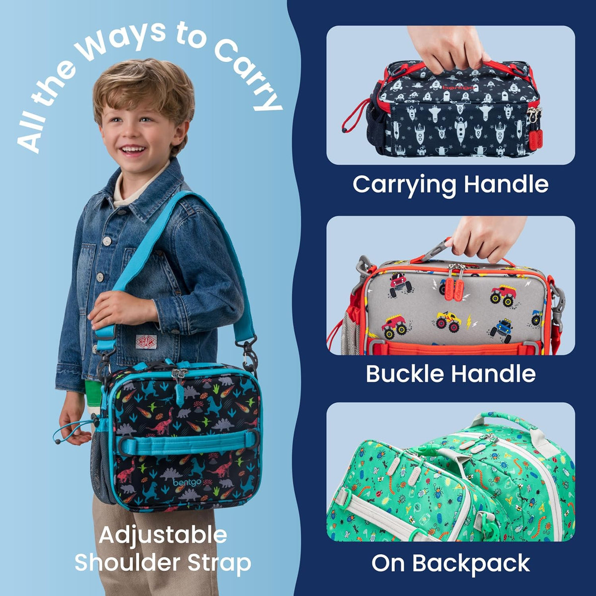 Kids Prints Double-Insulated Reusable Lunch Bag