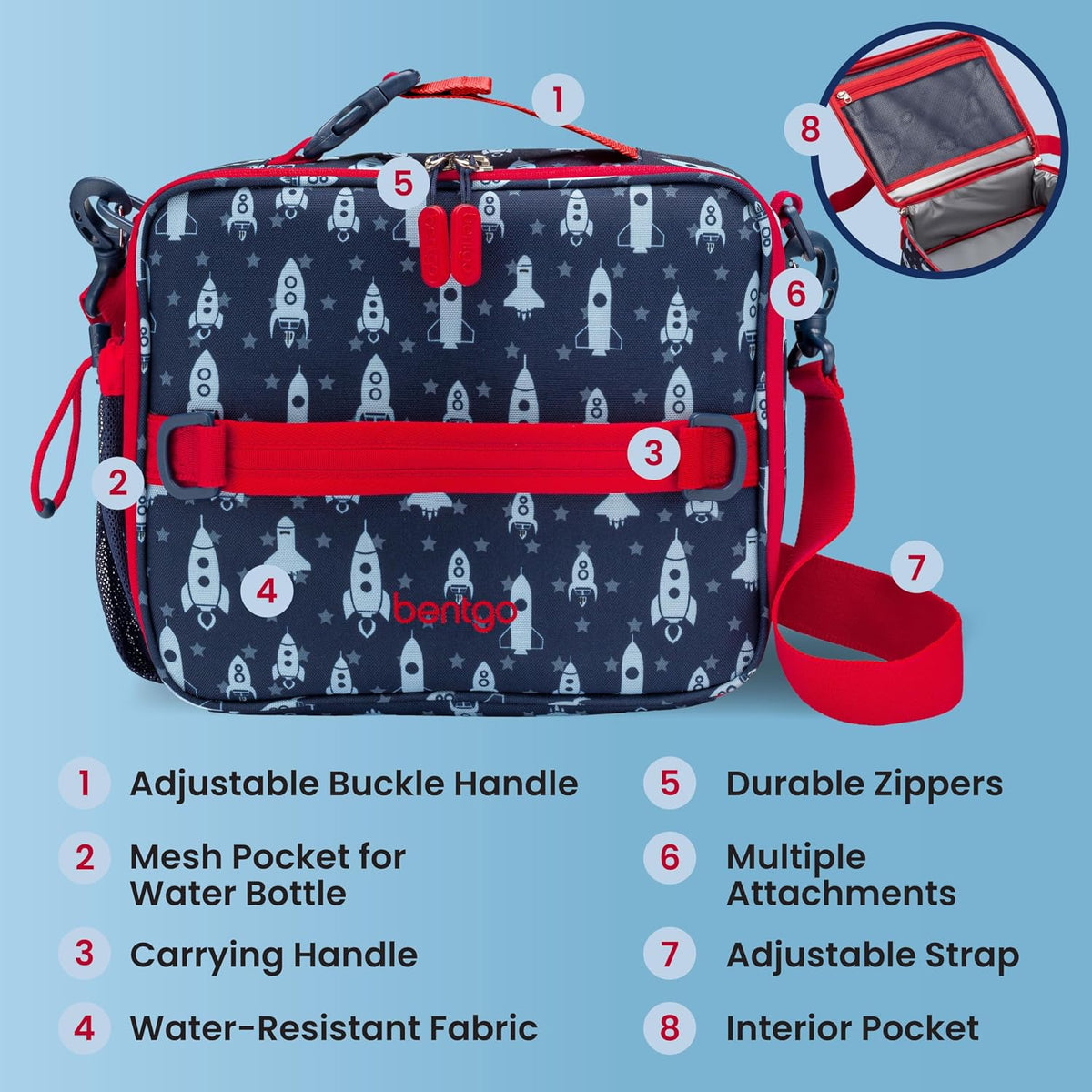 Kids Prints Double-Insulated Reusable Lunch Bag