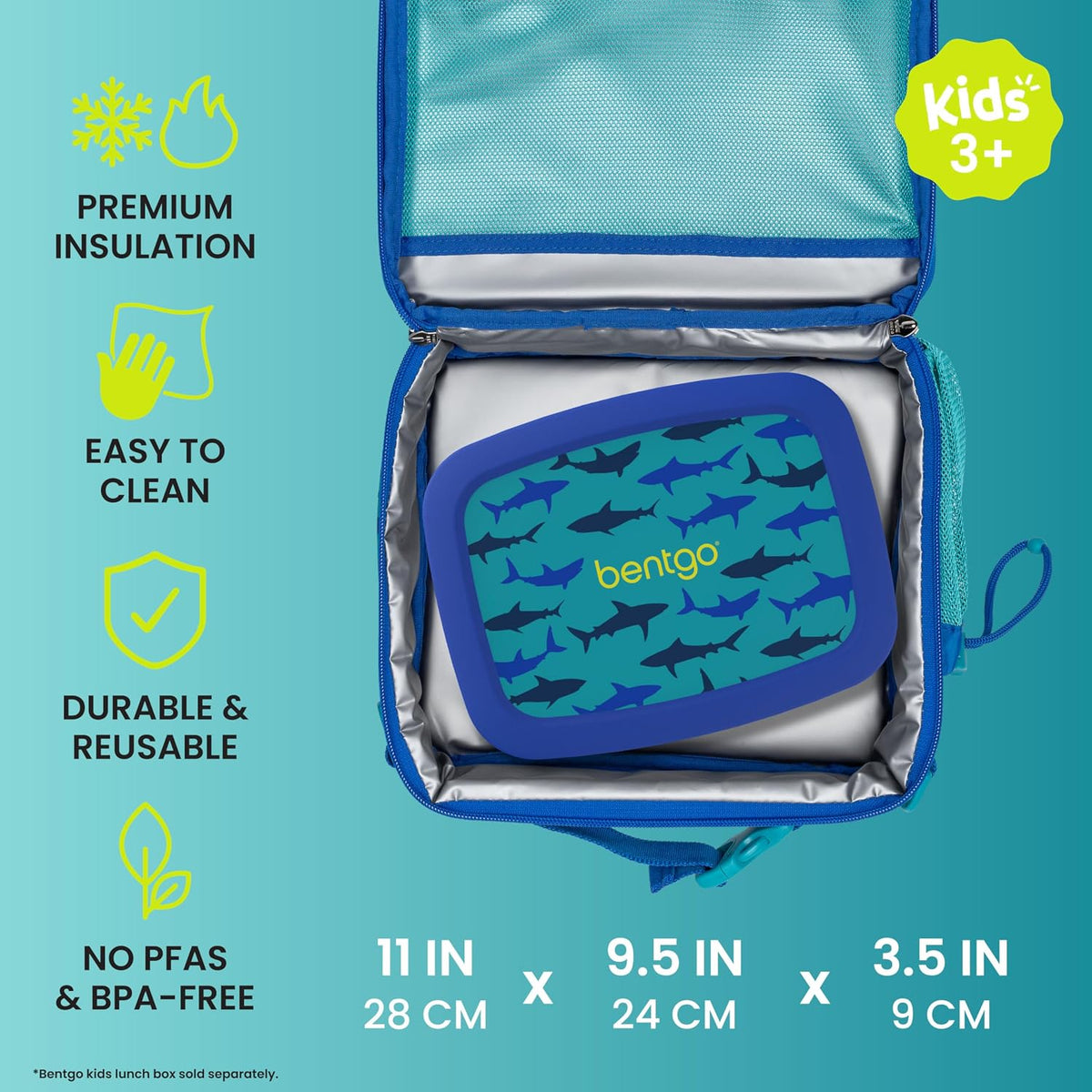Kids Prints Double-Insulated Reusable Lunch Bag