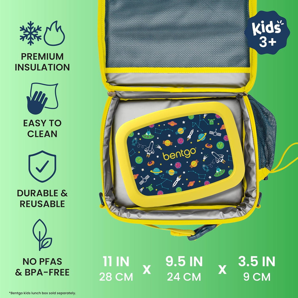 Kids Prints Double-Insulated Reusable Lunch Bag