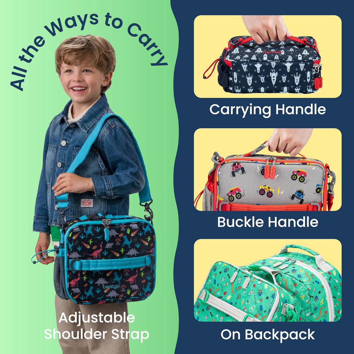 Kids Prints Double-Insulated Reusable Lunch Bag