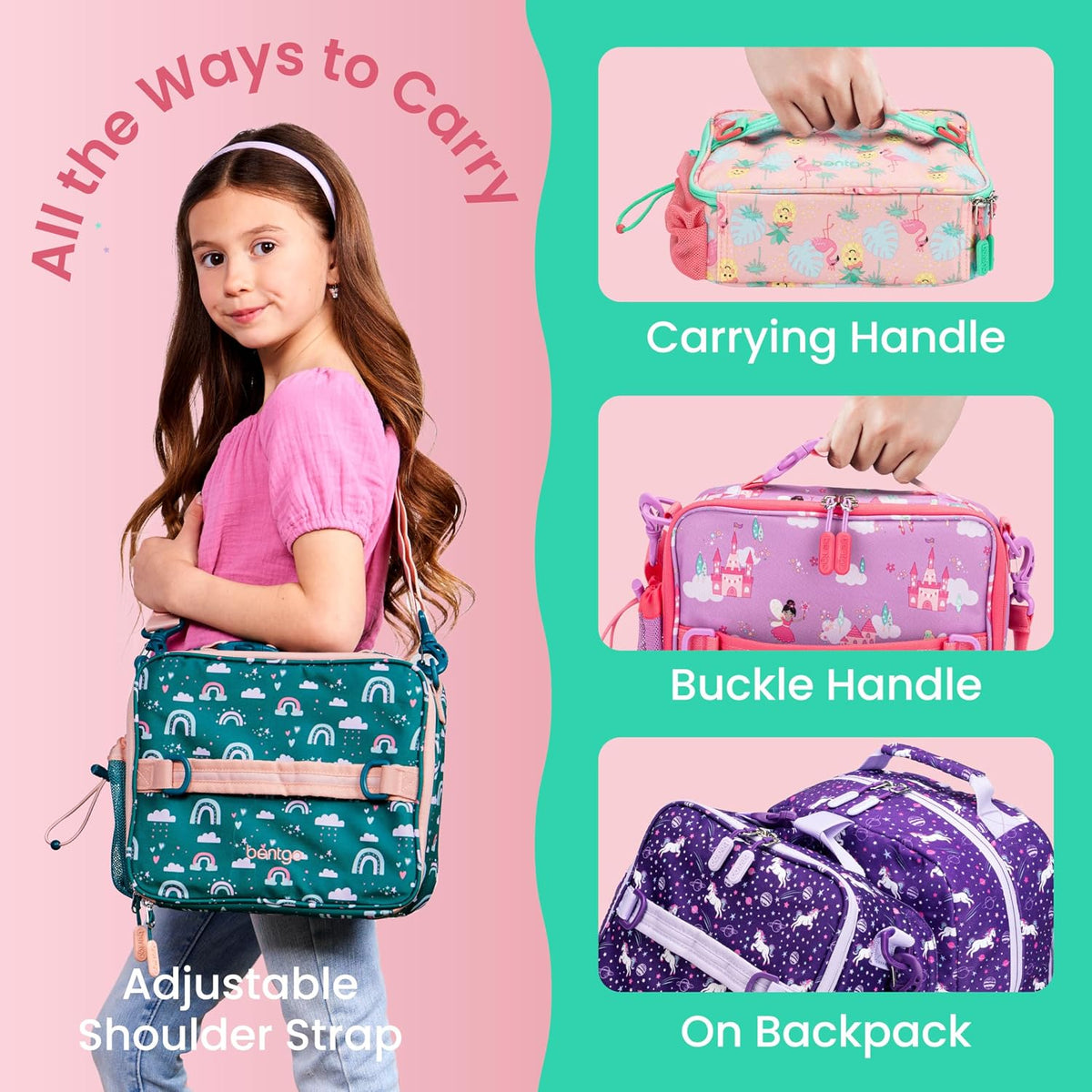 Kids Prints Double-Insulated Reusable Lunch Bag