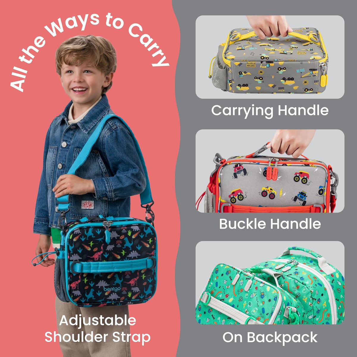 Kids Prints Double-Insulated Reusable Lunch Bag