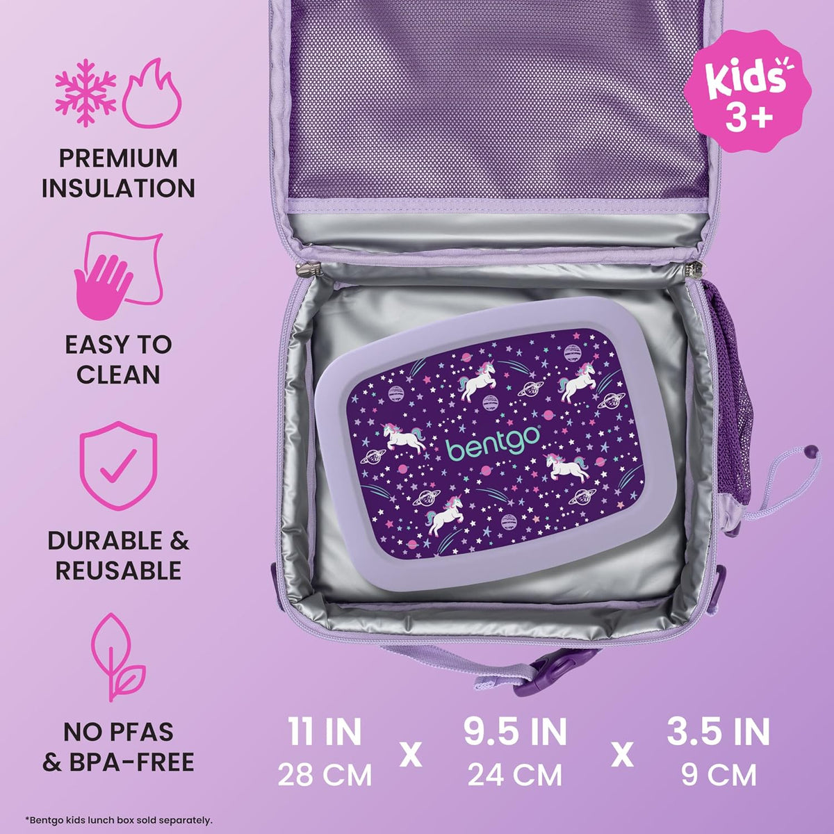 Kids Prints Double-Insulated Reusable Lunch Bag