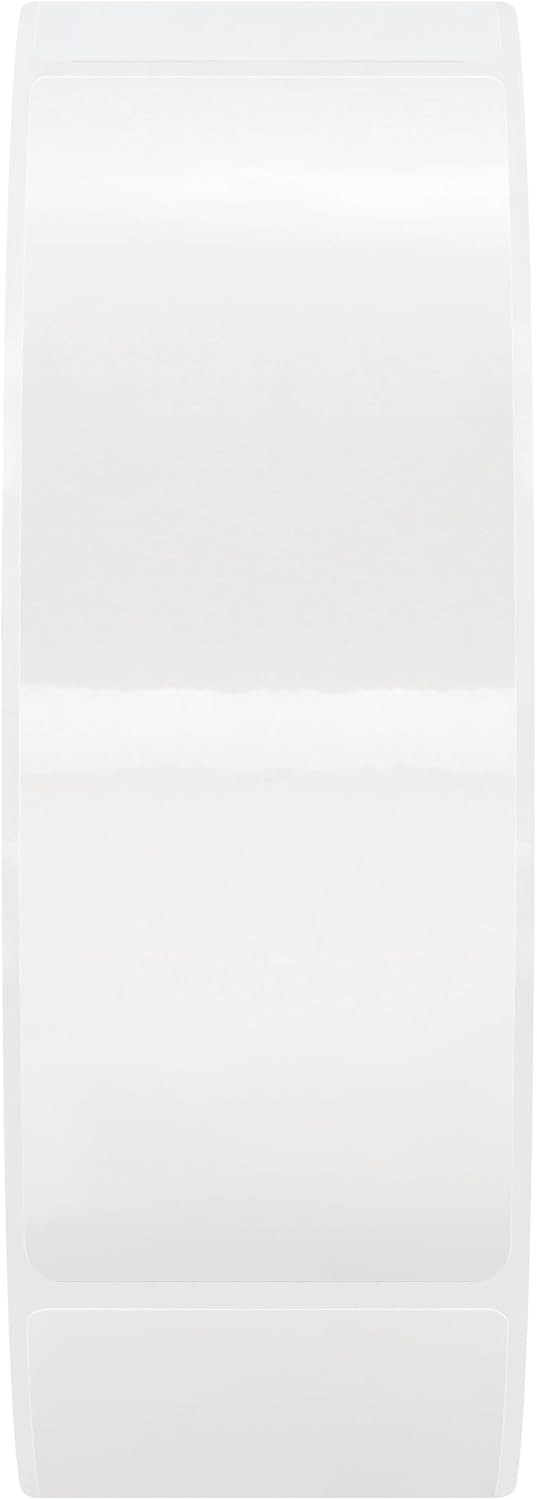 Clear Rectangle Seal Sticker Labels 1x2 inch Square Crystal Clear Retail Package Seals Wafer Transparent Labels (1x2 inch)