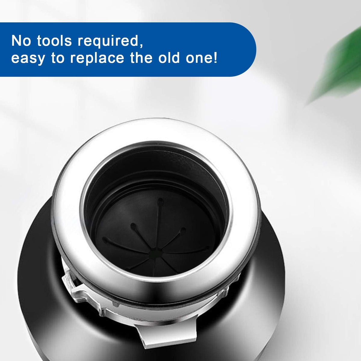 Garbage Disposal Splash Guard Collar Sink Baffle, Food Waste Disposer Parts Accessories, 3-1/8 Inch Multi-function Drain Plugs for Garbage Disposals