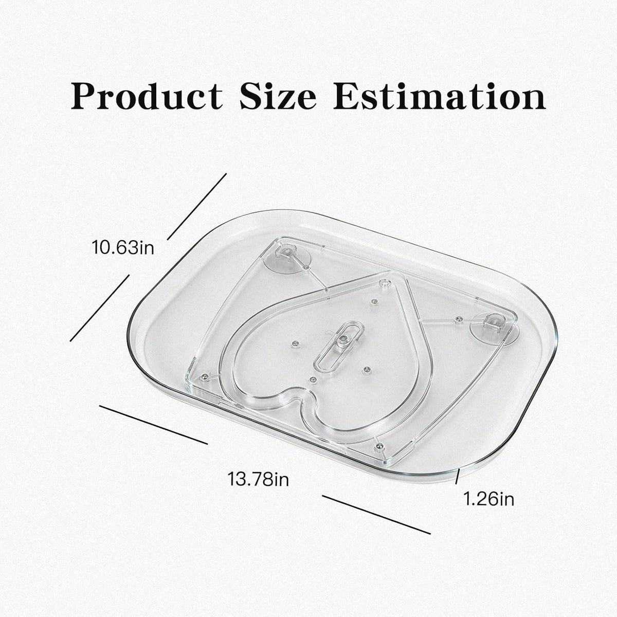2-Pack Fridge Organizers and Storage,360° Refrigerator Lazy Susan for Fruits/Spices, Pantry Lazy Susan Kitchen Rotating Tray