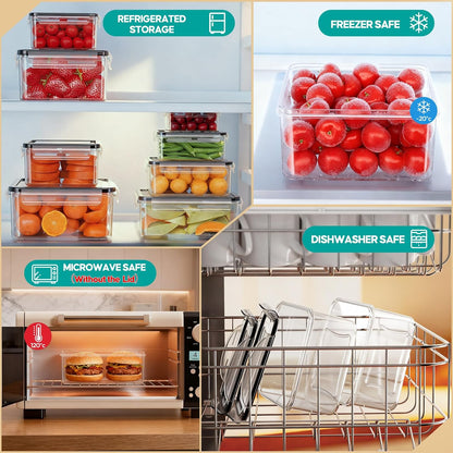 50 PCS Food Storage Containers with Lids BPA-Free (25 Containers & 25 Lids) | Reusable Plastic Food Containers for Kitchen Storage and Organization Leakproof Meal Prep Container with Labels & Pen