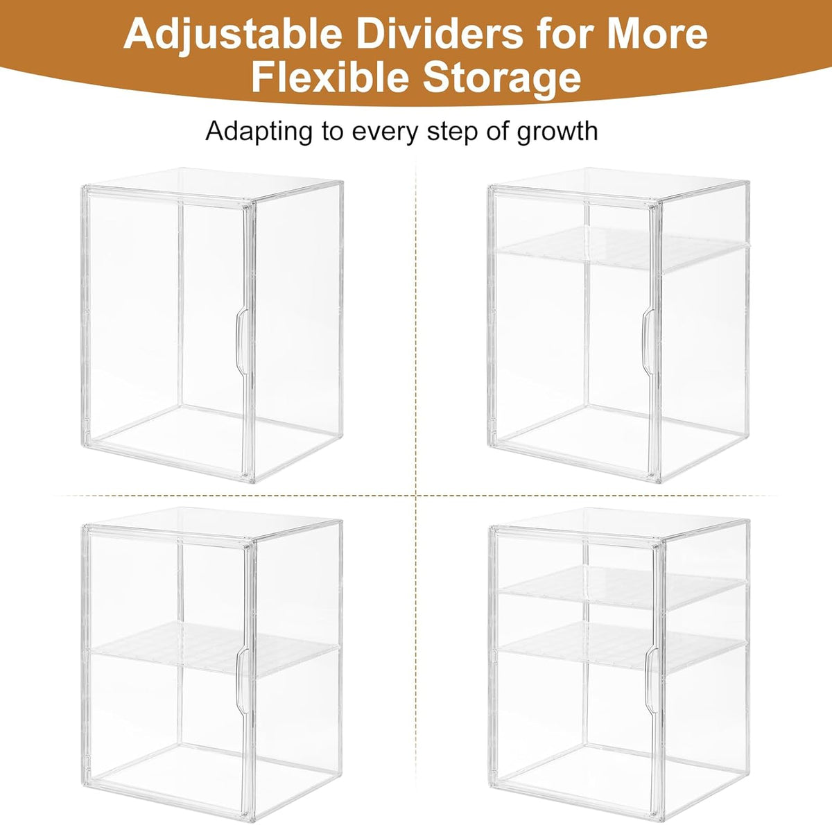 Baby Bottle Organizer – 3 Tier Acrylic Bottle Storage Organizer container, Clear Plastic Bottle Station Organizers Drawers for Countertop Kitchen Cabinet Vanity, Bathroom, Gifts for New Mom