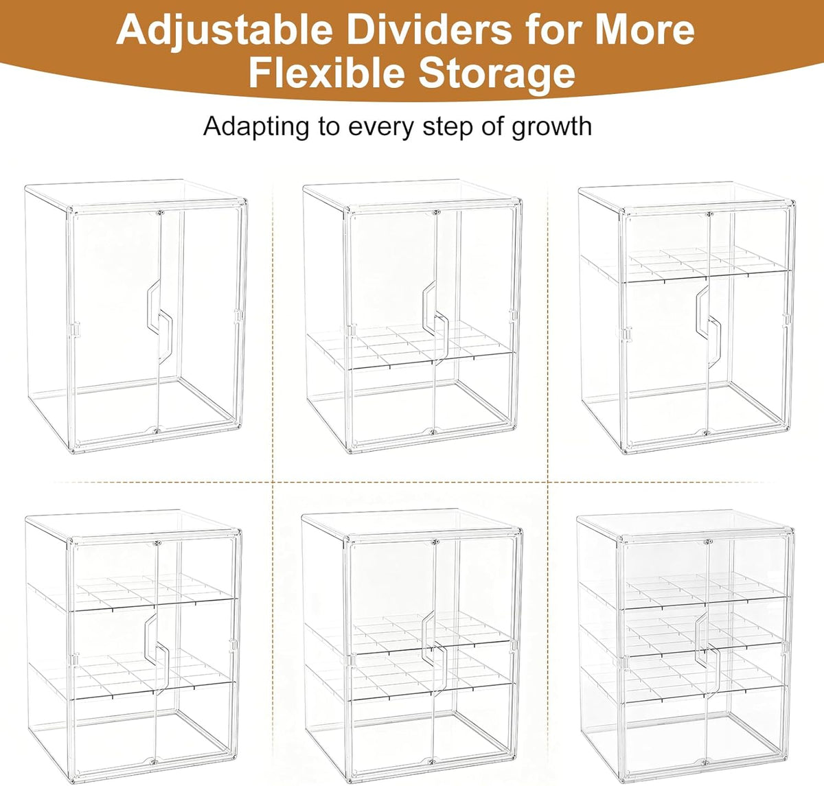 Baby Bottle Organizer – 3 Tier Acrylic Bottle Storage Organizer container, Clear Plastic Bottle Station Organizers Drawers for Countertop Kitchen Cabinet Vanity, Bathroom, Gifts for New Mom