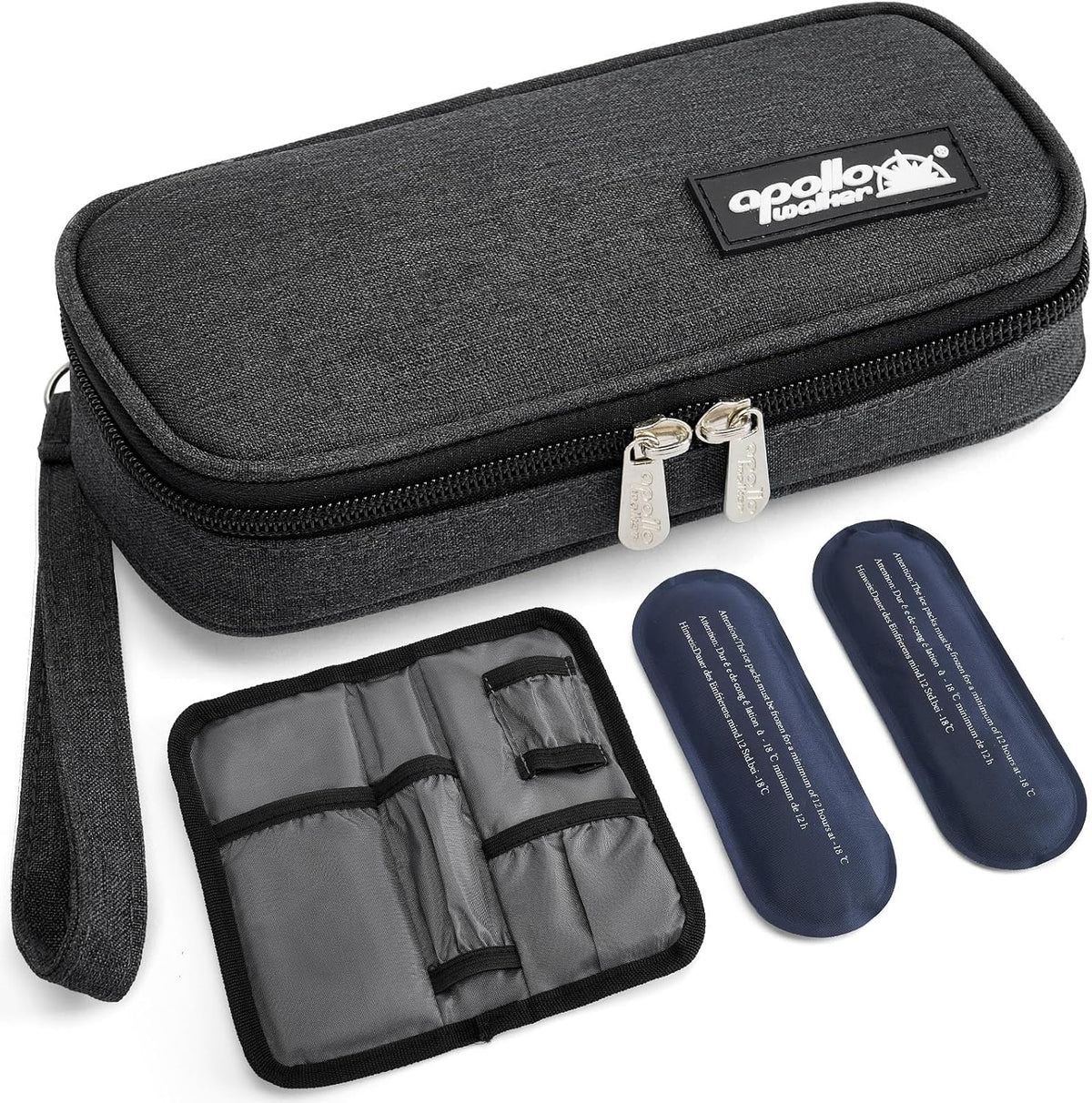 Insulin Cooler Travel Case Diabetic Medication with Ice Packs and Insulation Liner insulin cooler travel case tsa approved