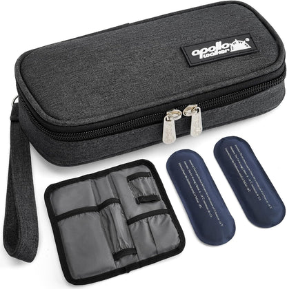 Insulin Cooler Travel Case Diabetic Medication with Ice Packs and Insulation Liner insulin cooler travel case tsa approved
