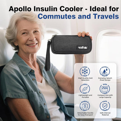 Insulin Cooler Travel Case Diabetic Medication with Ice Packs and Insulation Liner insulin cooler travel case tsa approved