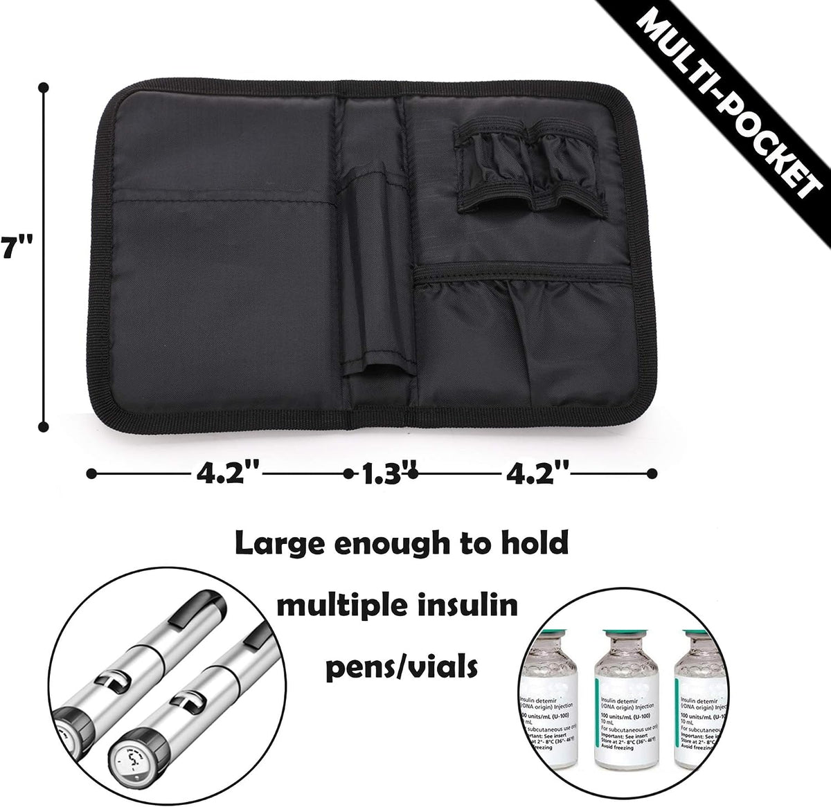 Insulin Cooler Travel Case Diabetic Medication with Ice Packs and Insulation Liner insulin cooler travel case tsa approved
