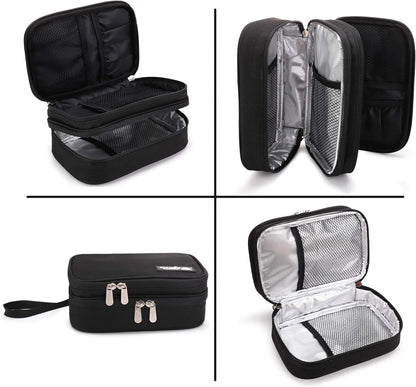 Insulin Cooler Travel Case Diabetic Medication with Ice Packs and Insulation Liner insulin cooler travel case tsa approved