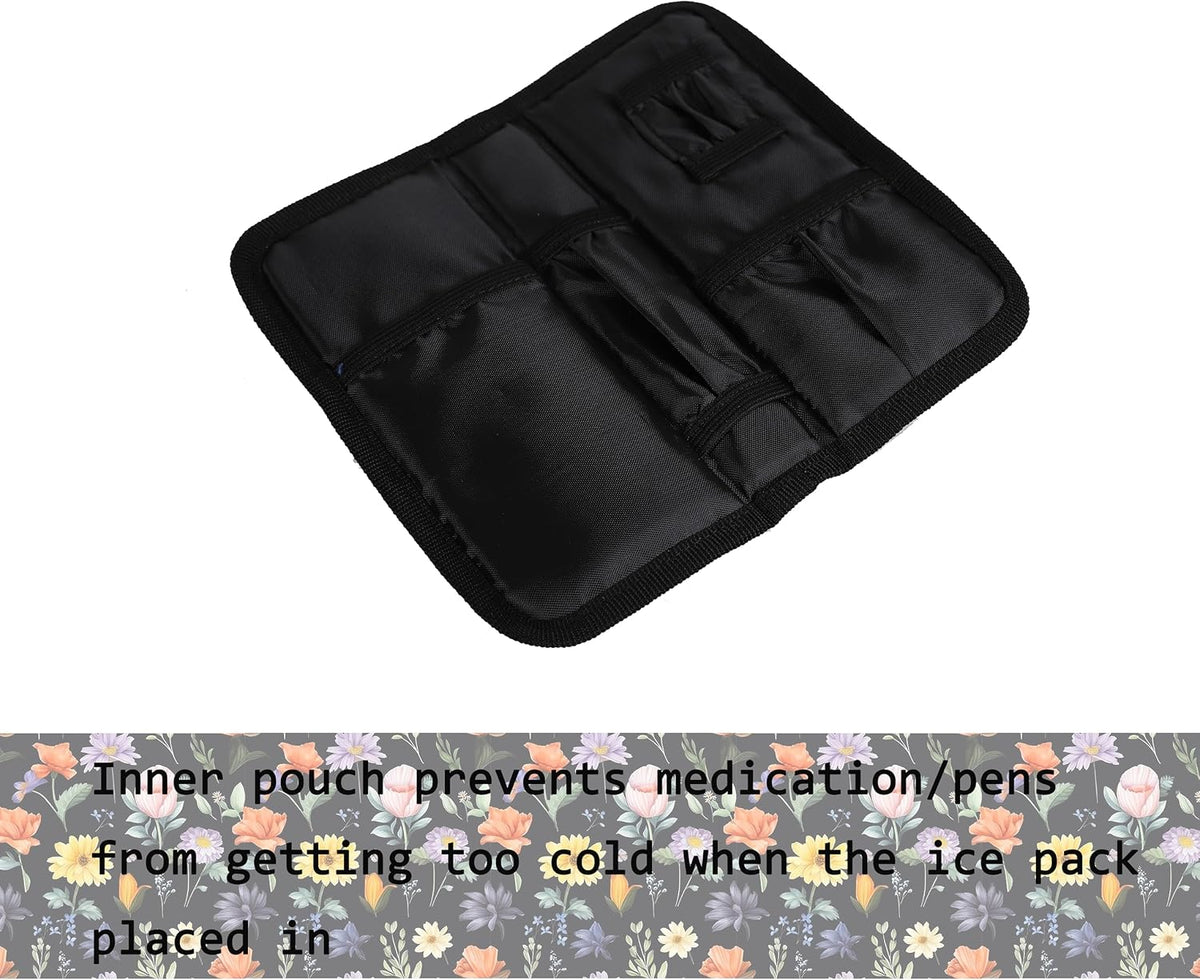 Insulin Cooler Travel Case Diabetic Medication with Ice Packs and Insulation Liner insulin cooler travel case tsa approved