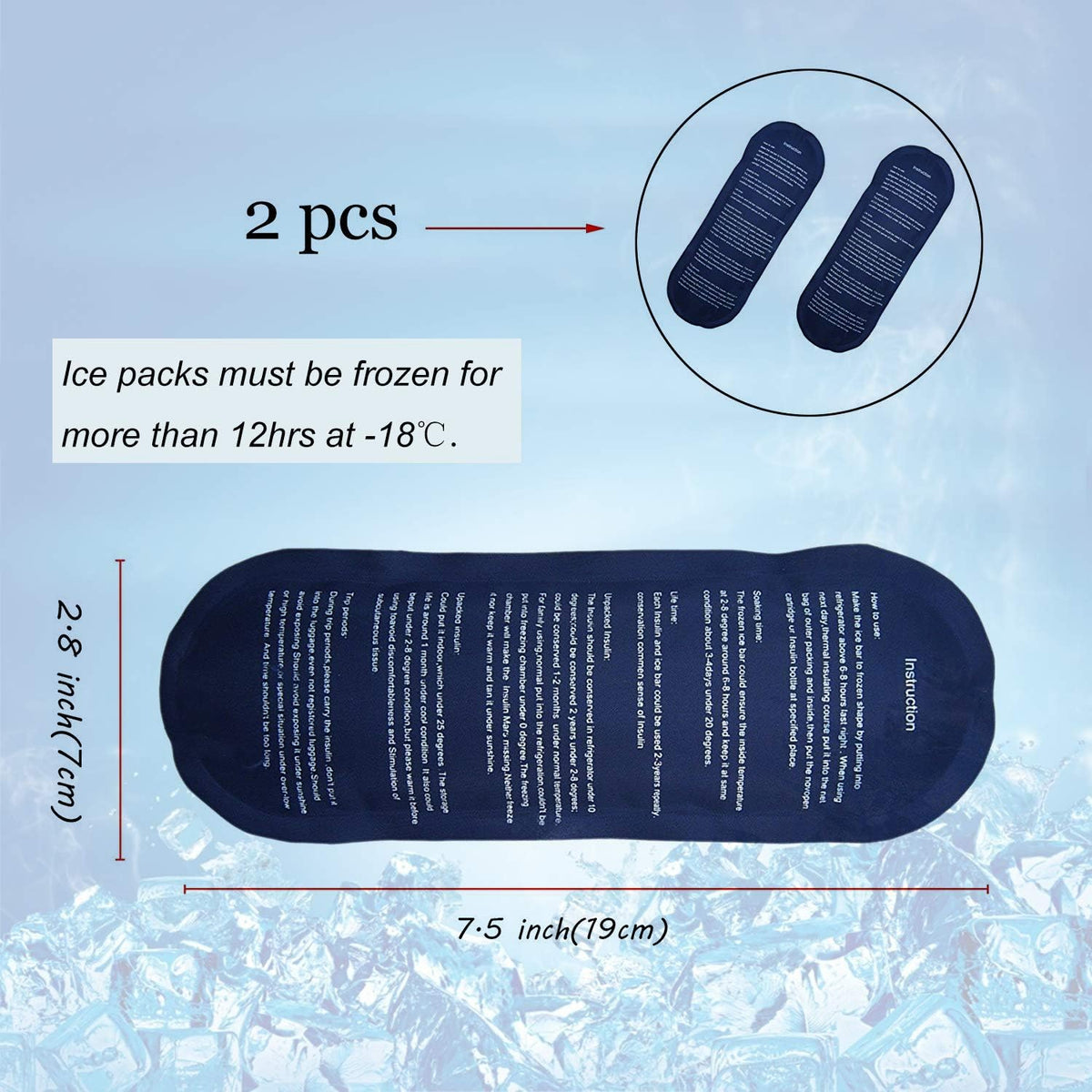 Insulin Cooler Travel Case Diabetic Medication with Ice Packs and Insulation Liner insulin cooler travel case tsa approved