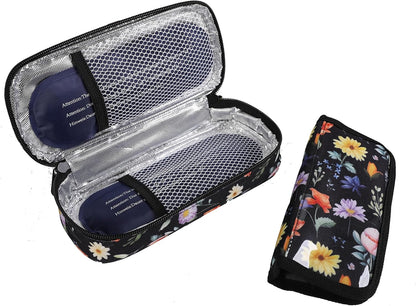 Insulin Cooler Travel Case Diabetic Medication with Ice Packs and Insulation Liner insulin cooler travel case tsa approved