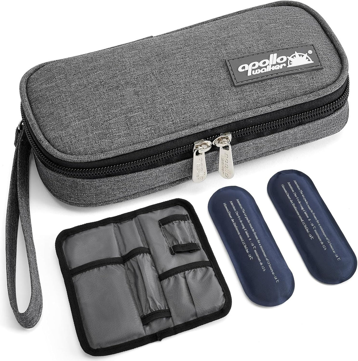 Insulin Cooler Travel Case Diabetic Medication with Ice Packs and Insulation Liner insulin cooler travel case tsa approved