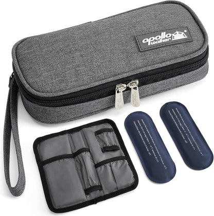 Insulin Cooler Travel Case Diabetic Medication with Ice Packs and Insulation Liner insulin cooler travel case tsa approved