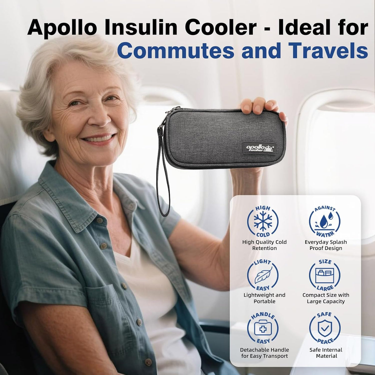 Insulin Cooler Travel Case Diabetic Medication with Ice Packs and Insulation Liner insulin cooler travel case tsa approved