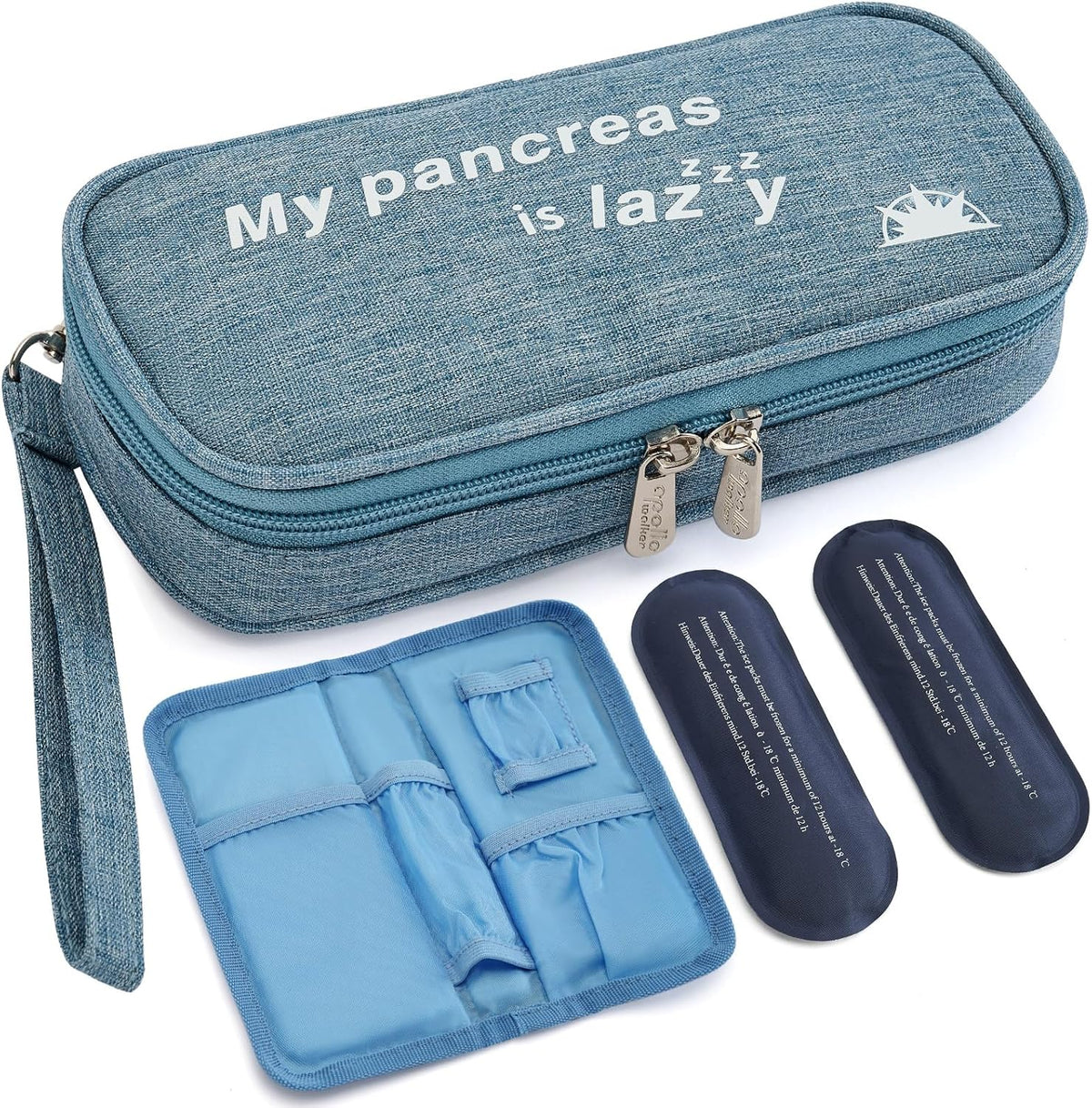 Insulin Cooler Travel Case Diabetic Medication with Ice Packs and Insulation Liner insulin cooler travel case tsa approved
