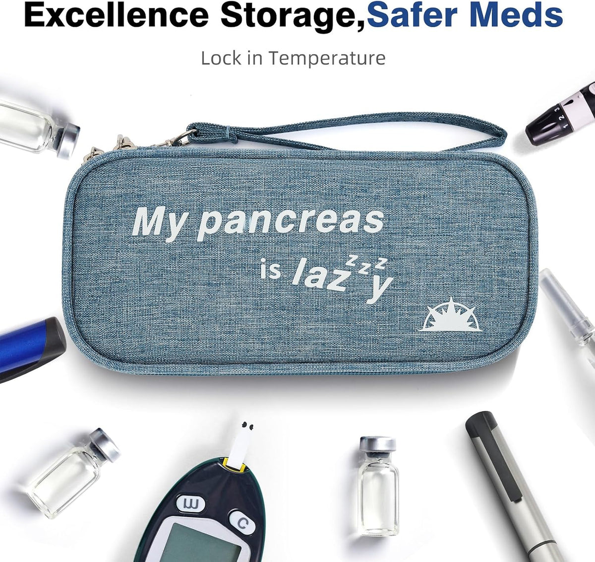 Insulin Cooler Travel Case Diabetic Medication with Ice Packs and Insulation Liner insulin cooler travel case tsa approved