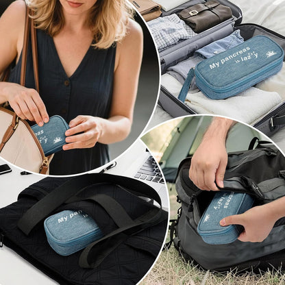 Insulin Cooler Travel Case Diabetic Medication with Ice Packs and Insulation Liner insulin cooler travel case tsa approved