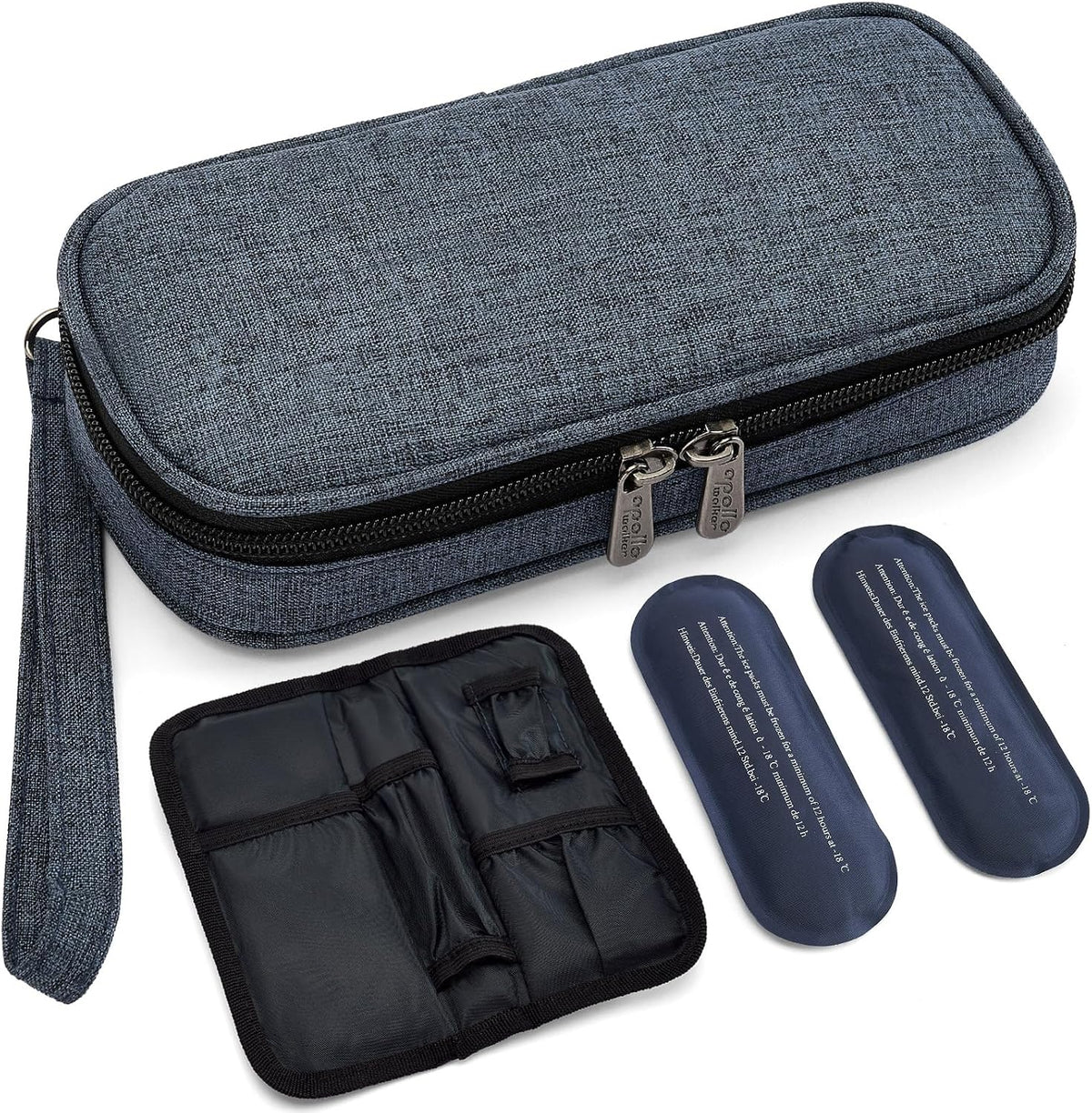 Insulin Cooler Travel Case Diabetic Medication with Ice Packs and Insulation Liner insulin cooler travel case tsa approved