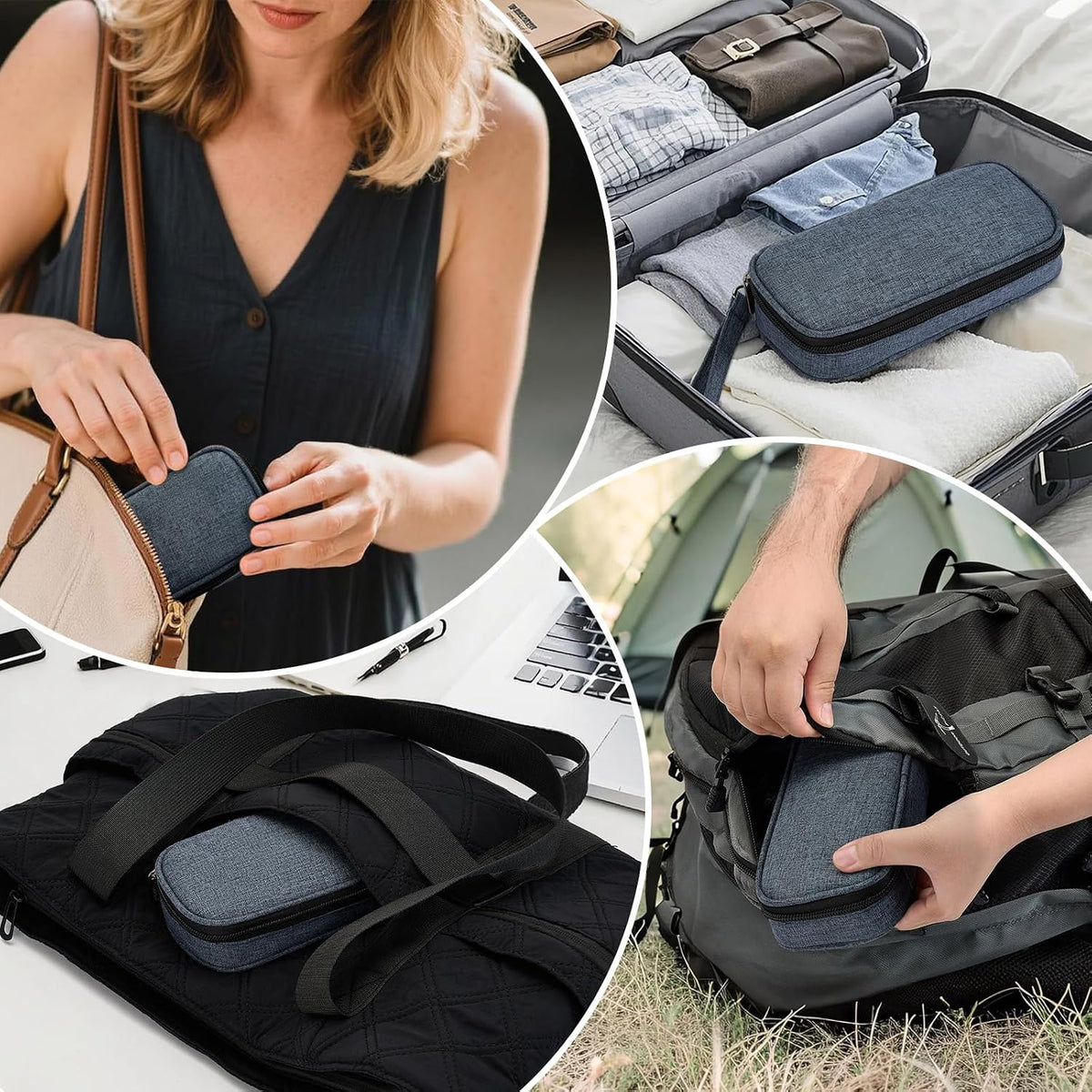 Insulin Cooler Travel Case Diabetic Medication with Ice Packs and Insulation Liner insulin cooler travel case tsa approved