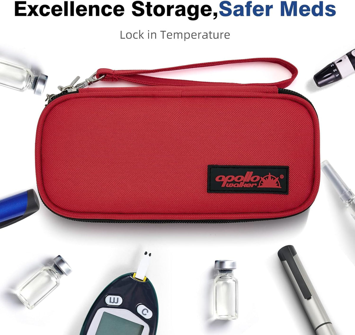 Insulin Cooler Travel Case Diabetic Medication with Ice Packs and Insulation Liner insulin cooler travel case tsa approved