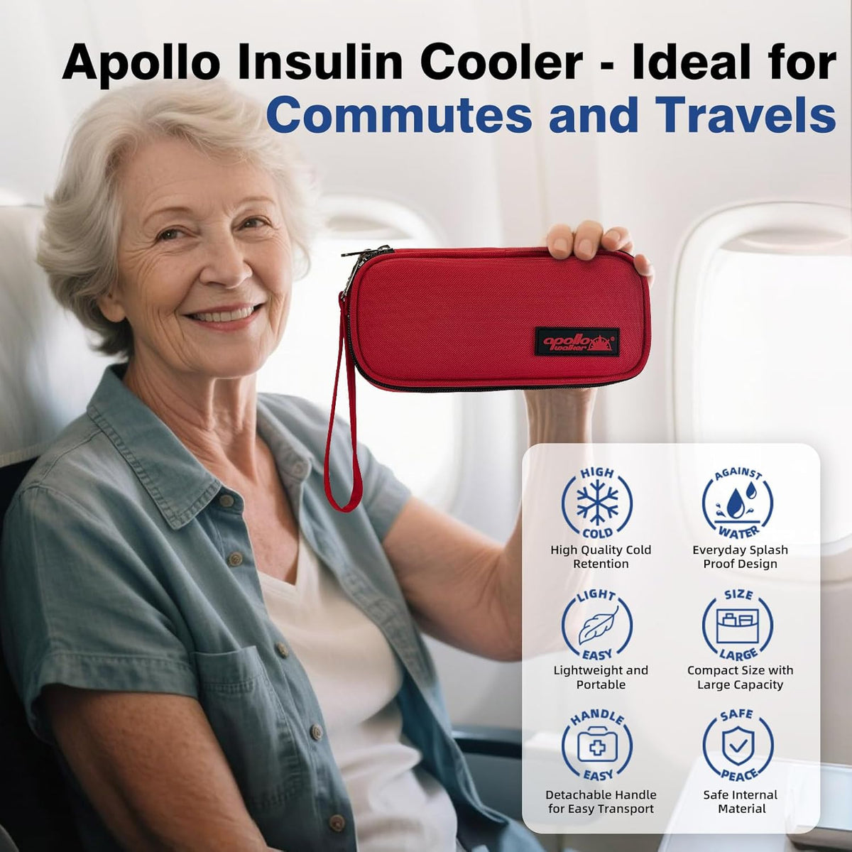 Insulin Cooler Travel Case Diabetic Medication with Ice Packs and Insulation Liner insulin cooler travel case tsa approved