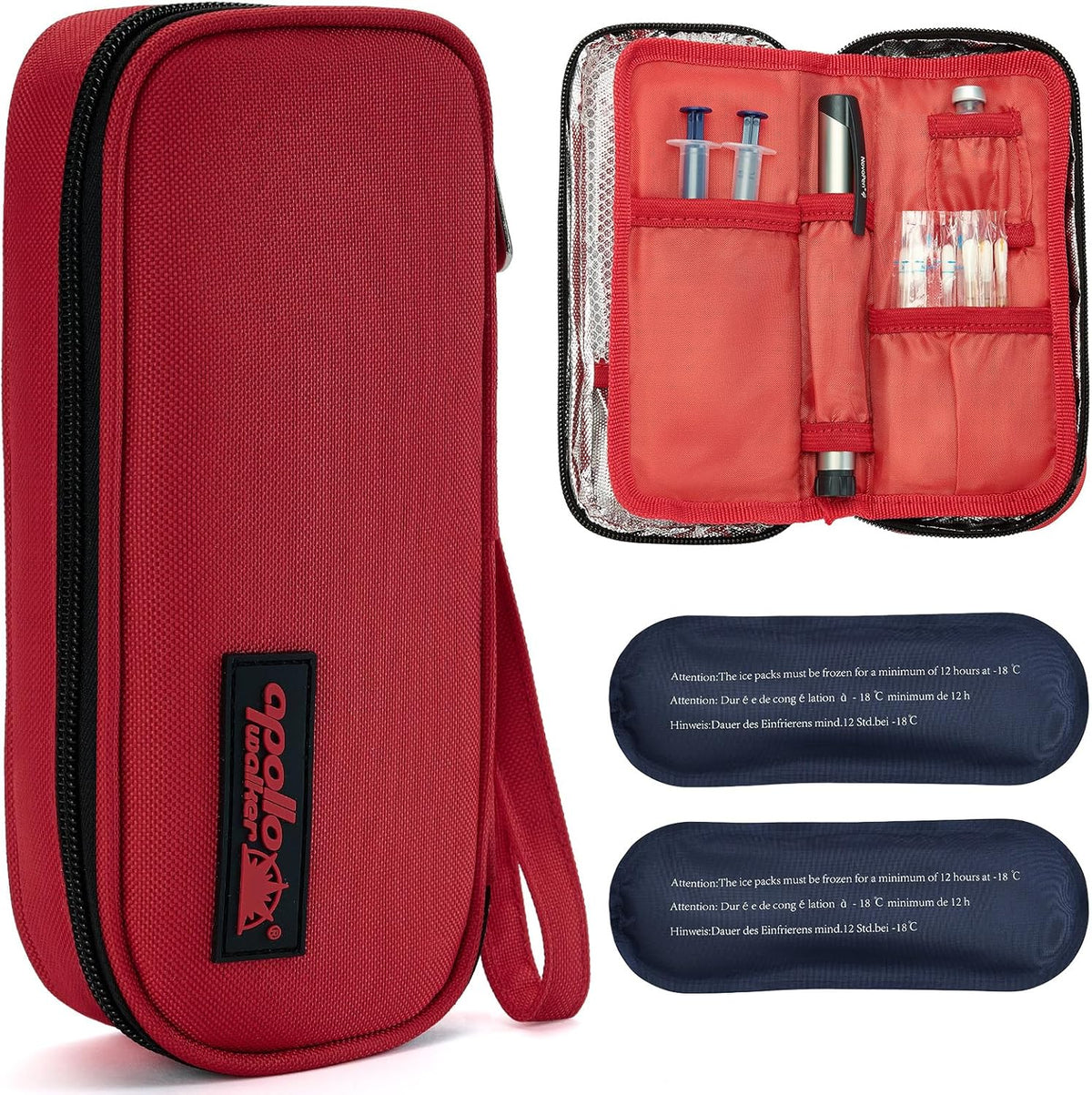 Insulin Cooler Travel Case Diabetic Medication with Ice Packs and Insulation Liner insulin cooler travel case tsa approved