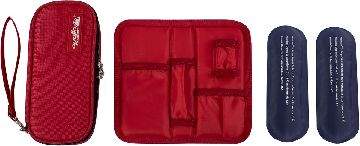 Insulin Cooler Travel Case Diabetic Medication with Ice Packs and Insulation Liner insulin cooler travel case tsa approved