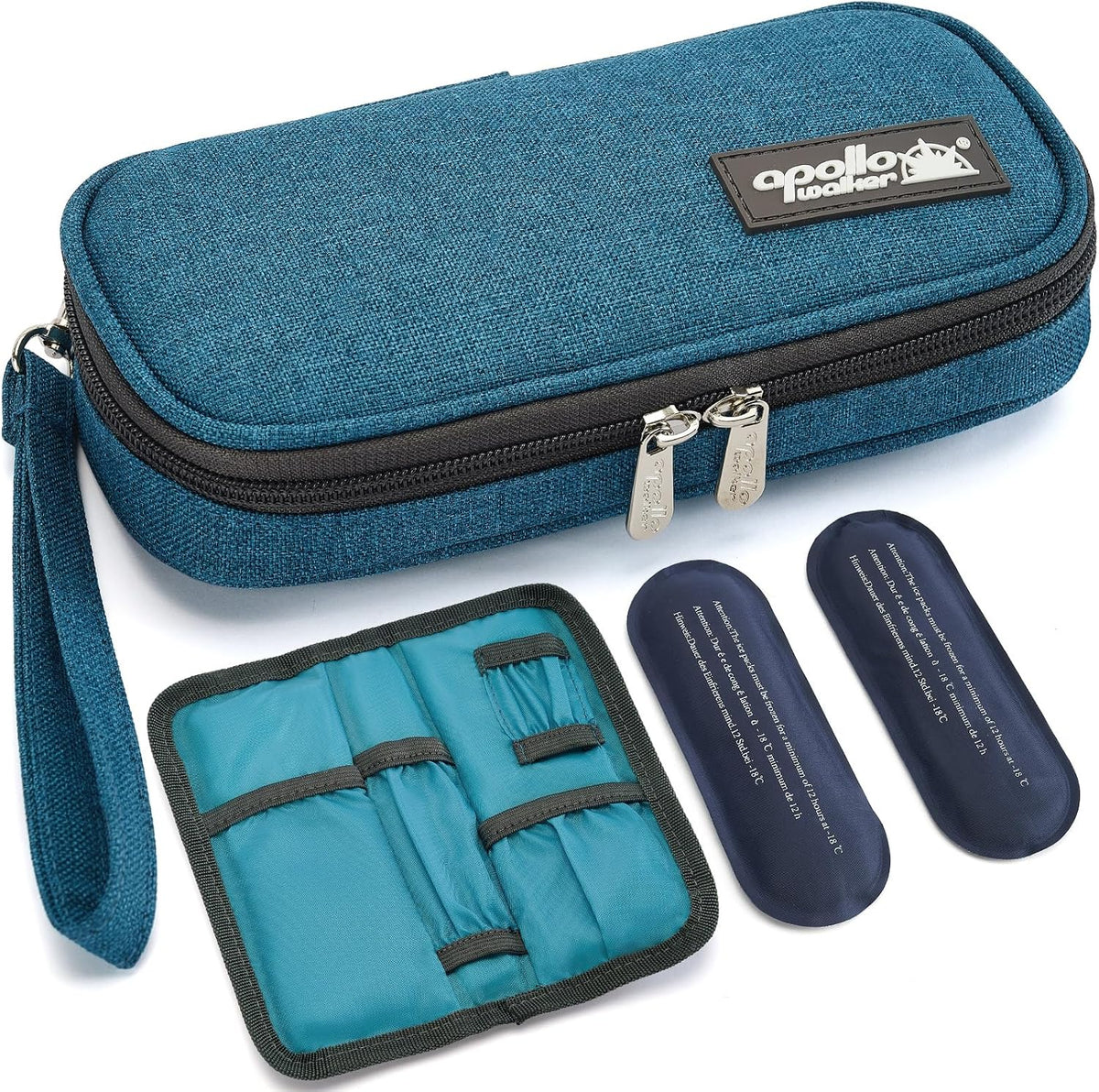 Insulin Cooler Travel Case Diabetic Medication with Ice Packs and Insulation Liner insulin cooler travel case tsa approved