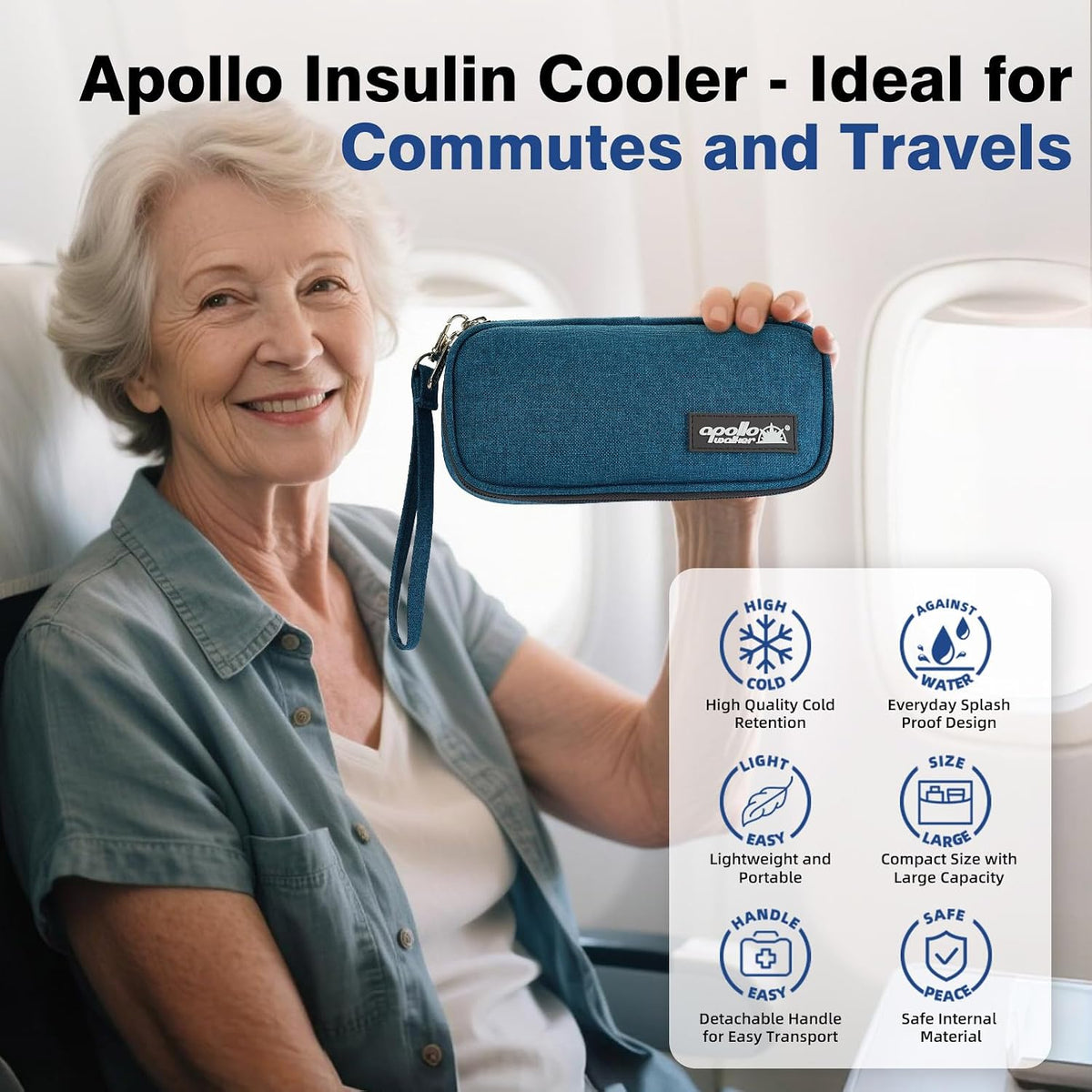 Insulin Cooler Travel Case Diabetic Medication with Ice Packs and Insulation Liner insulin cooler travel case tsa approved