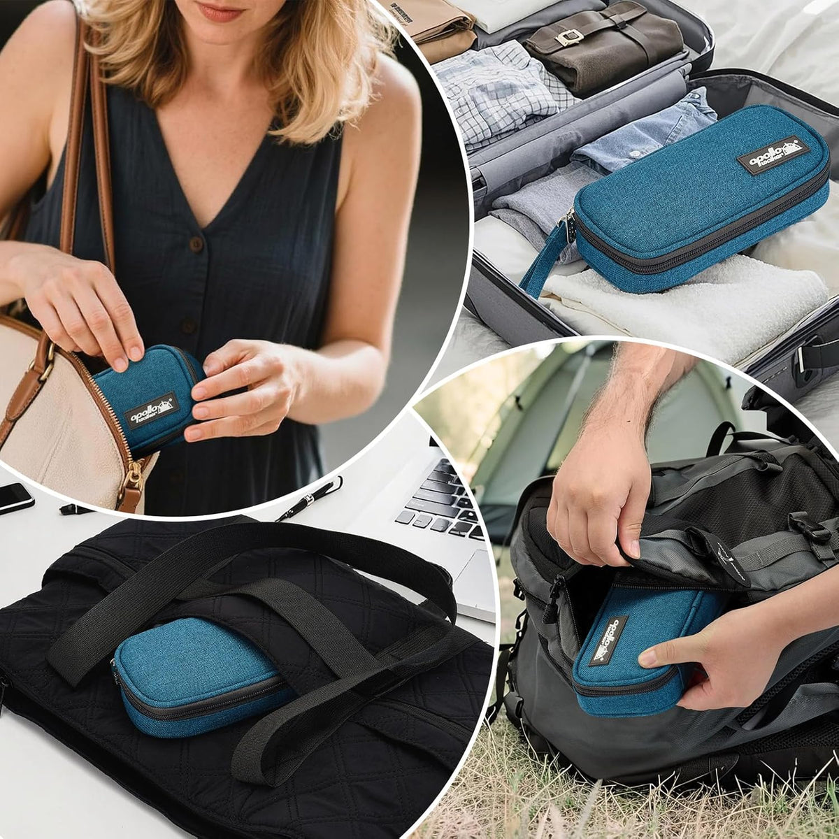 Insulin Cooler Travel Case Diabetic Medication with Ice Packs and Insulation Liner insulin cooler travel case tsa approved