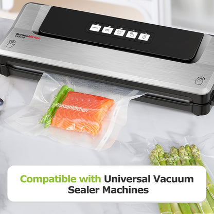 Vacuum Sealer Bags, 11" x 20' Rolls 2 Pack for Food Storage