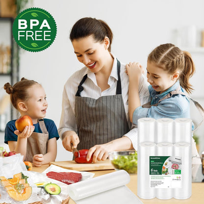 Vacuum Sealer Bags, 11" x 20' Rolls 2 Pack for Food Storage
