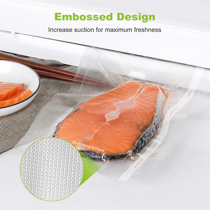 Vacuum Sealer Bags, 11" x 20' Rolls 2 Pack for Food Storage
