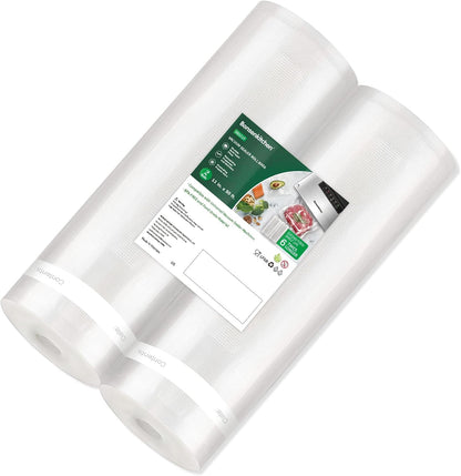 Vacuum Sealer Bags, 11" x 20' Rolls 2 Pack for Food Storage