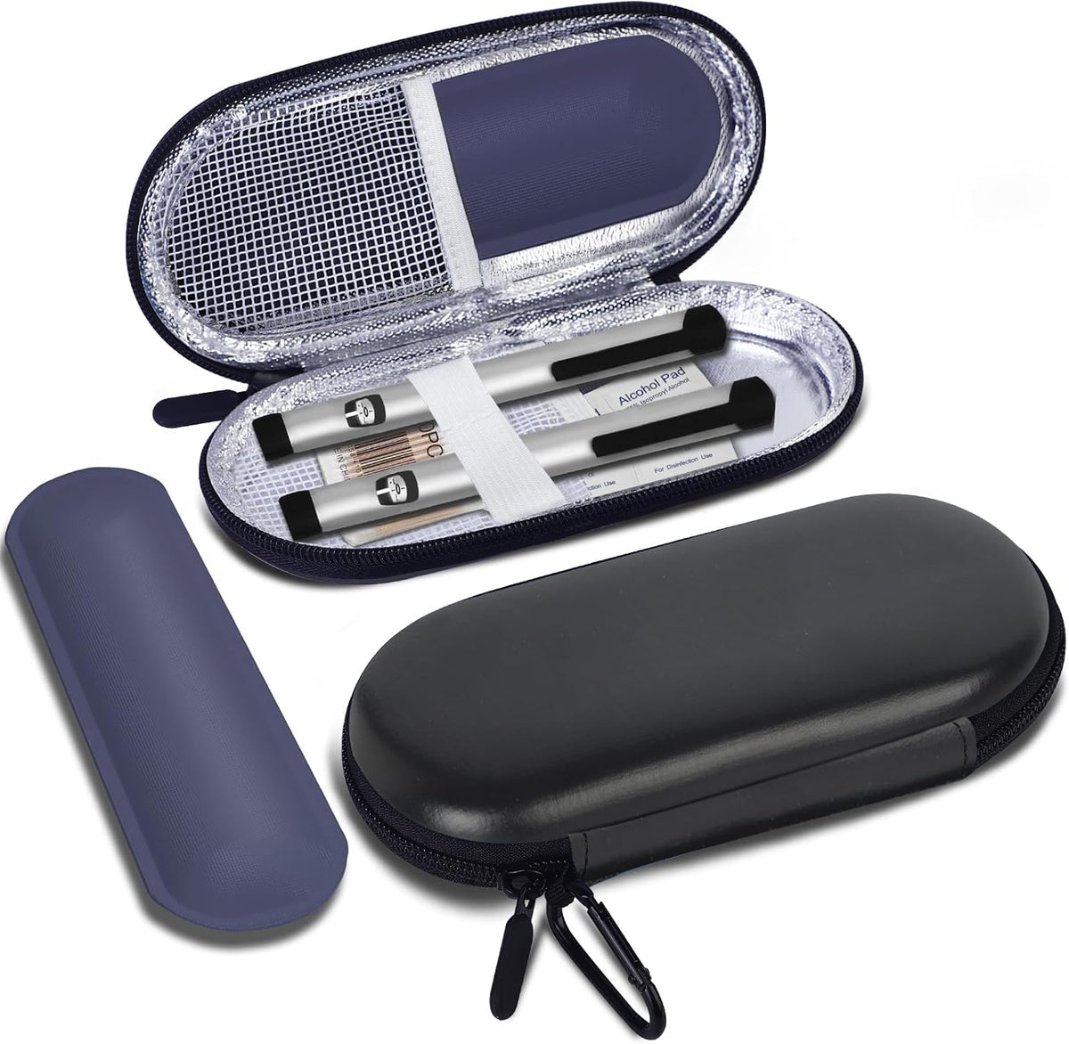 EVA Insulin Cooler Travel Case for Diabetic bag with 2 Ice Packs | Insulated Cooling Bag, 2 Ice Packs Included, For Insulin Pens, Organize Medication, Diabetic Supplies Storage