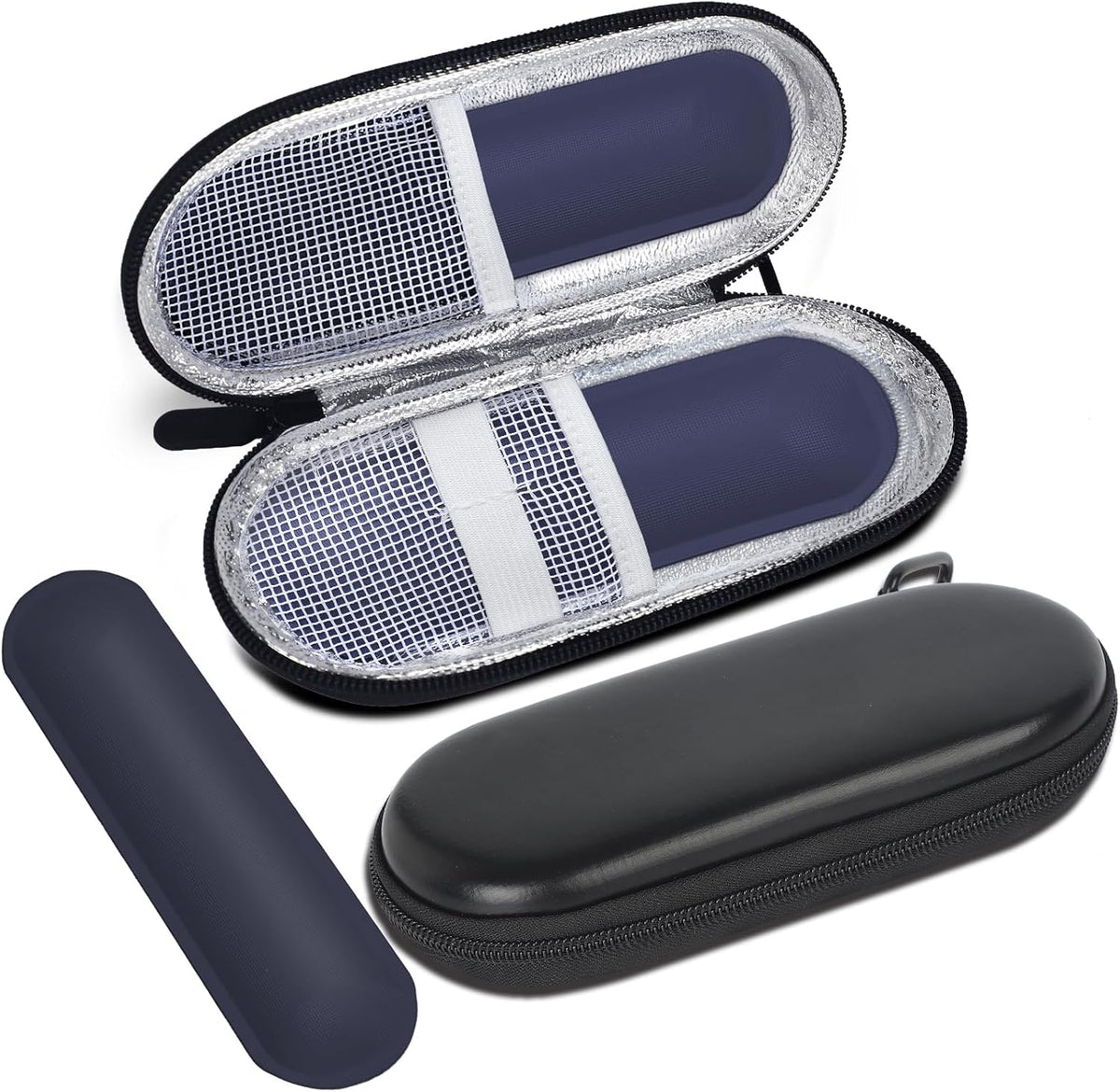 EVA Insulin Cooler Travel Case for Diabetic bag with 2 Ice Packs | Insulated Cooling Bag, 2 Ice Packs Included, For Insulin Pens, Organize Medication, Diabetic Supplies Storage