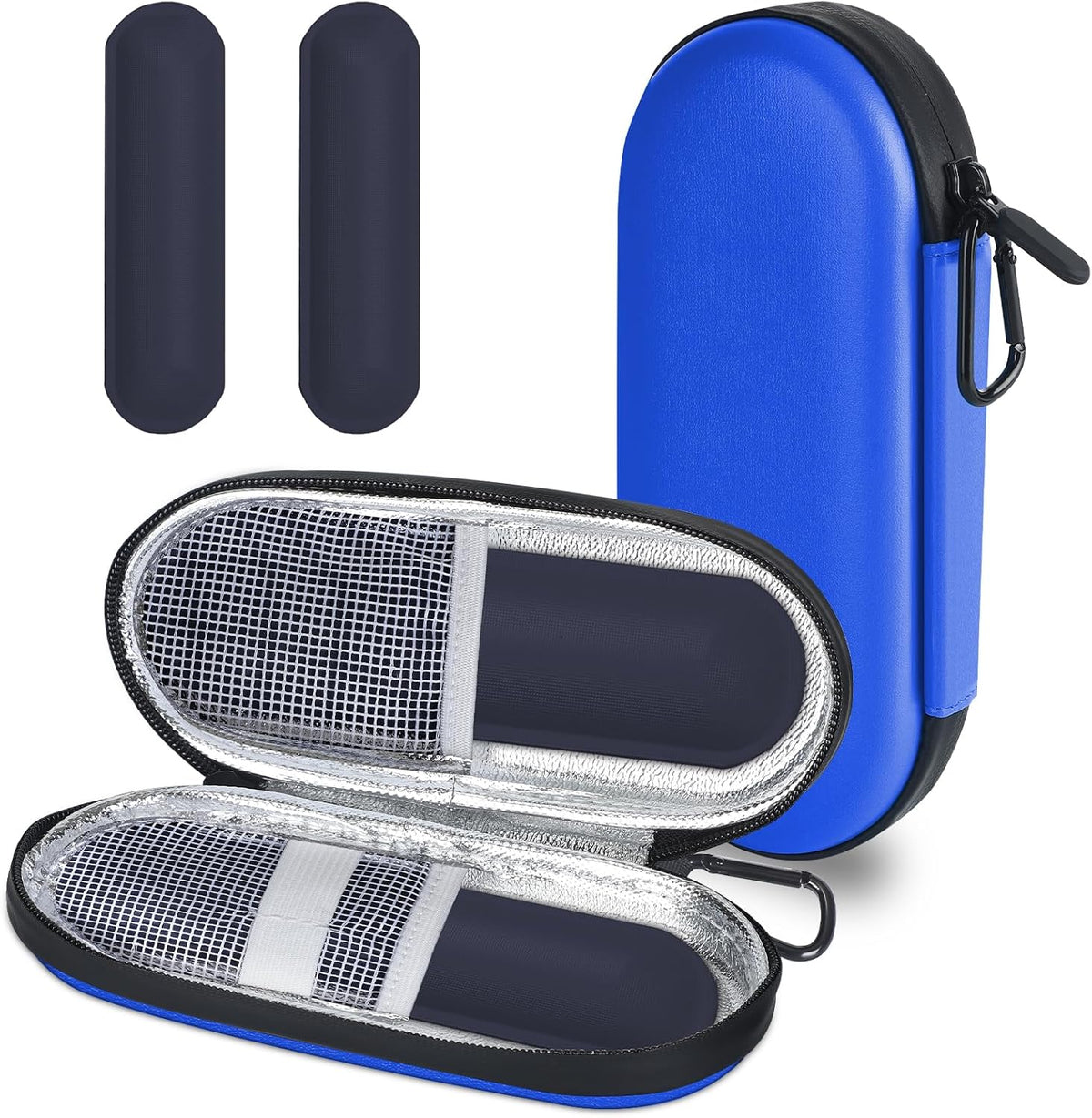 EVA Insulin Cooler Travel Case for Diabetic bag with 2 Ice Packs | Insulated Cooling Bag, 2 Ice Packs Included, For Insulin Pens, Organize Medication, Diabetic Supplies Storage