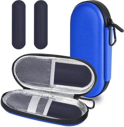 EVA Insulin Cooler Travel Case for Diabetic bag with 2 Ice Packs | Insulated Cooling Bag, 2 Ice Packs Included, For Insulin Pens, Organize Medication, Diabetic Supplies Storage