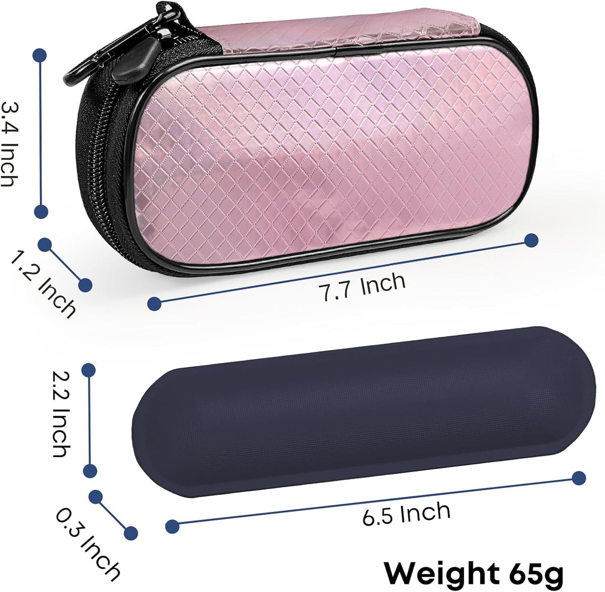 EVA Insulin Cooler Travel Case for Diabetic bag with 2 Ice Packs | Insulated Cooling Bag, 2 Ice Packs Included, For Insulin Pens, Organize Medication, Diabetic Supplies Storage