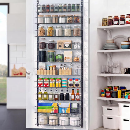 8-Tier Pantry Door Organizer, Black