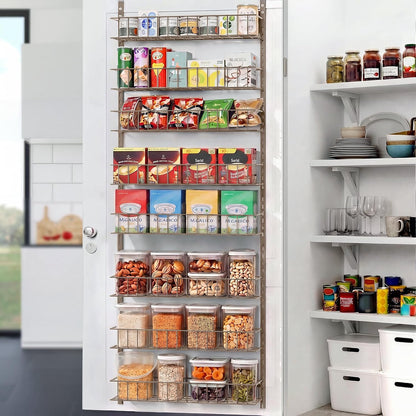 8-Tier Pantry Door Organizer, Black