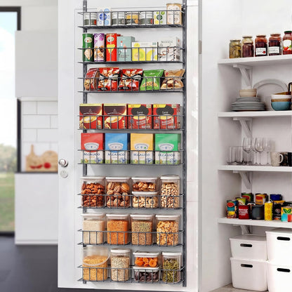 8-Tier Pantry Door Organizer, Black