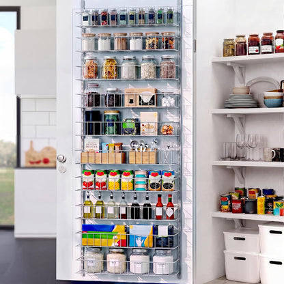8-Tier Pantry Door Organizer, Black